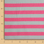 Lona com riscas bicolor rosa e verde acinzentado - Ribes y Casals