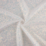 Tule Fantasia Branco Brilhante com Mini Lantejoulas - Ribes y Casals
