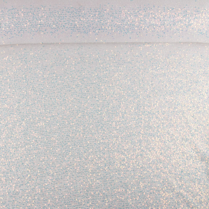 Tule Fantasia Branco Brilhante com Mini Lantejoulas - Ribes y Casals