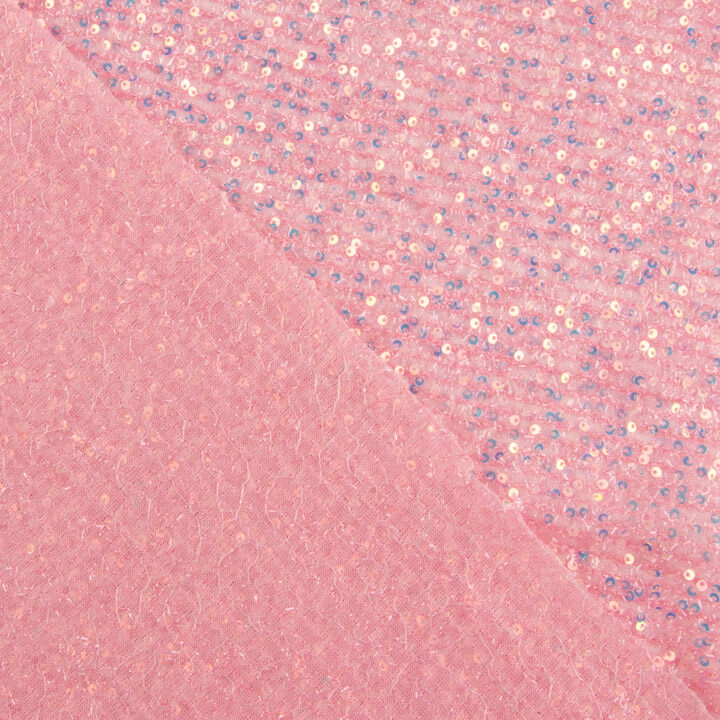 Tule Fantasia Brilho Rosa com Mini Lantejoulas - Ribes y Casals
