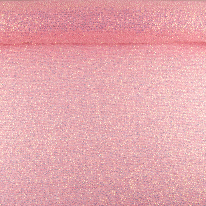 Tule Fantasia Brilho Rosa com Mini Lantejoulas - Ribes y Casals
