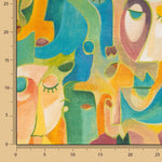 Lona Half Panamá Rostos Abstratos - Ribes y Casals