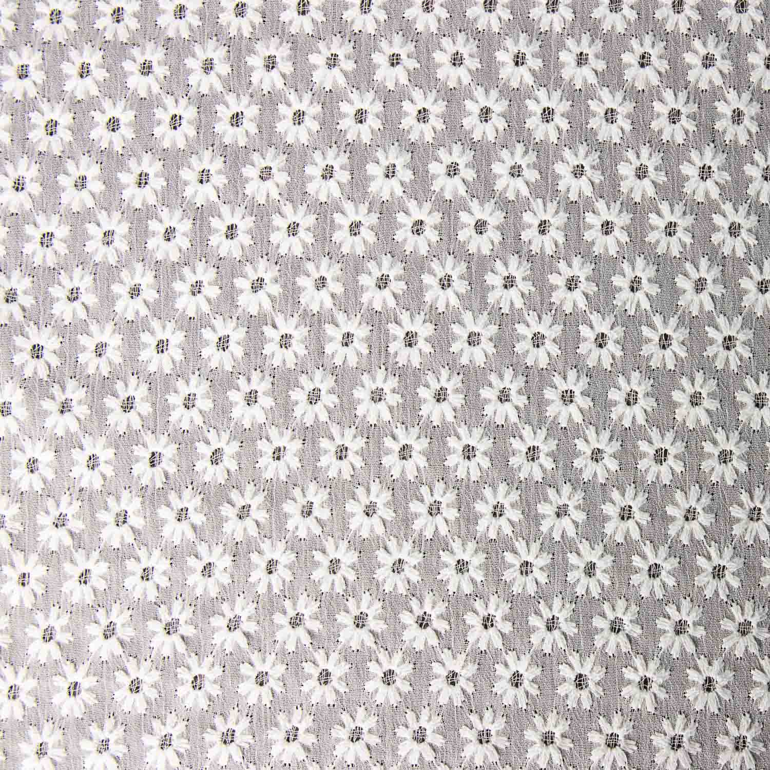 Bordado Suíço Margaridas Mini Branco - Ribes y Casals