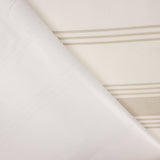 Lona às riscas bege para exterior com revestimento de Teflon - Ribes y Casals