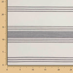 Lona às riscas cinzenta para exterior com revestimento de Teflon - Ribes y Casals