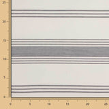Lona às riscas cinzenta para exterior com revestimento de Teflon - Ribes y Casals