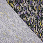 Popelina acetinada de tecido de algodão com pinceladas abstratas - Ribes y Casals