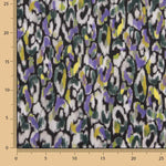 Popelina acetinada de tecido de algodão com pinceladas abstratas - Ribes y Casals