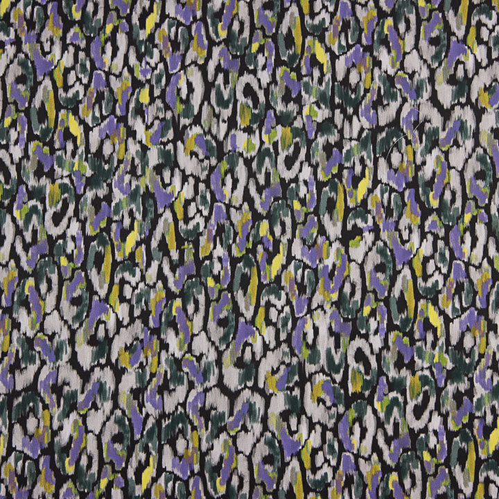 Popelina acetinada de tecido de algodão com pinceladas abstratas - Ribes y Casals