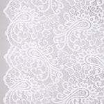 Renda Bordada Bridal Garden Paisley Branca - Ribes y Casals
