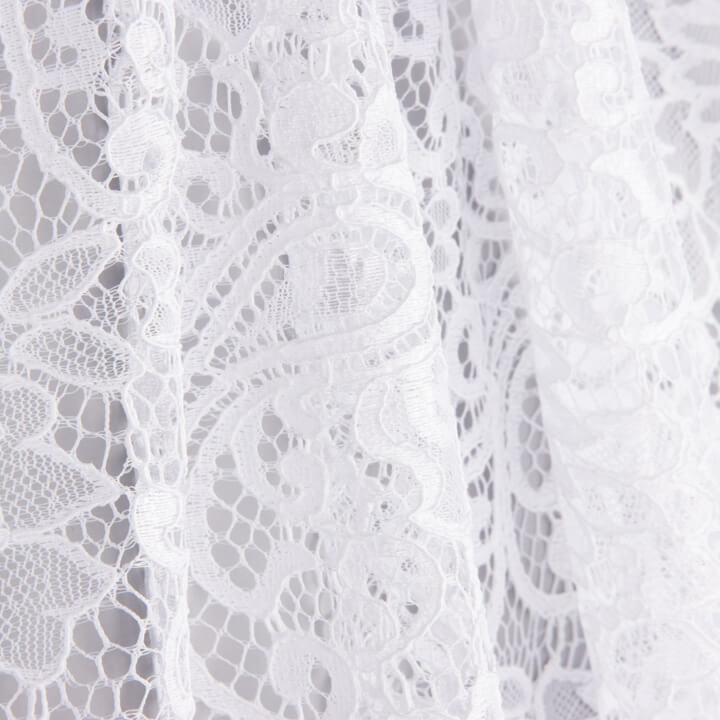 Renda Bordada Bridal Garden Paisley Branca - Ribes y Casals