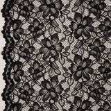 Renda Bordada Bridal Garden Preta - Ribes y Casals