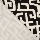Camisola de malha felpuda com estampado abstrato preta - Ribes y Casals