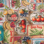 Lona de tecido de algodão estampado estilo vintage - Ribes y Casals