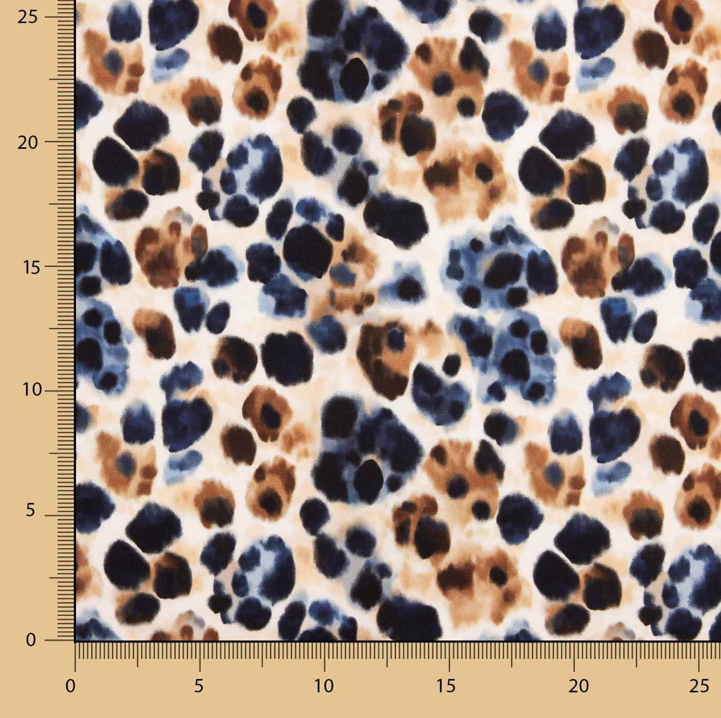 Cetim de tecido de viscose com animal print «Urban Safari» - Ribes y Casals