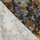 Cetim de tecido de viscose com estampado digital «Autumn» - Ribes y Casals