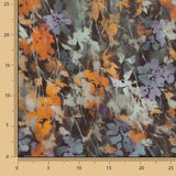 Cetim de tecido de viscose com estampado digital «Autumn» - Ribes y Casals