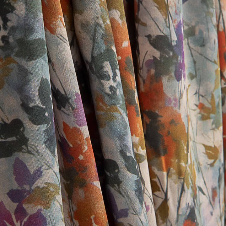 Cetim de tecido de viscose estampado digital «Wildflower» - Ribes y Casals