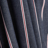Denim às riscas Heritage marinho, vermelho e branco - Ribes y Casals