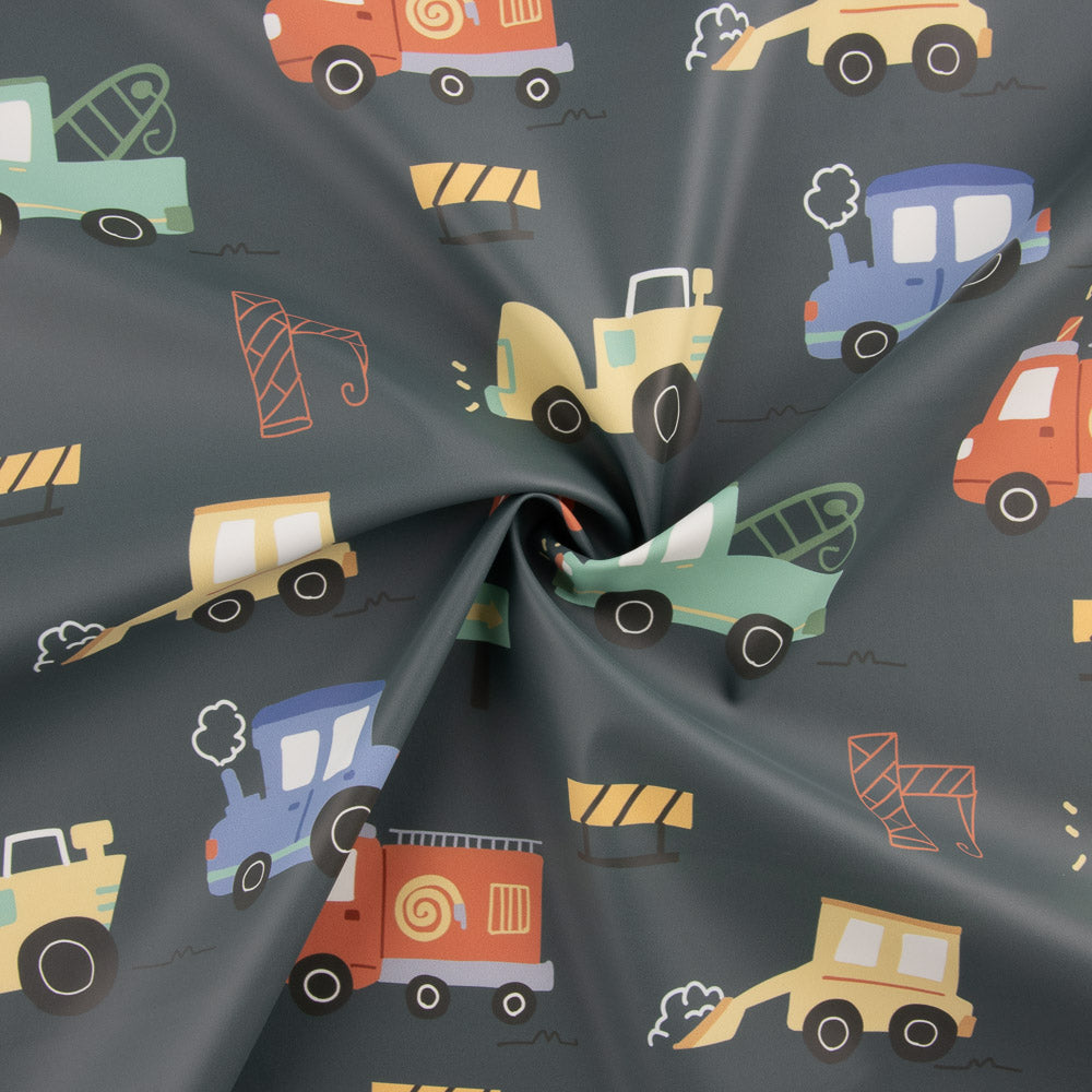 Malha impermeável com estampado de carros - Ribes y Casals