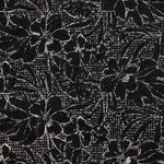 Bouclé com bordado floral Noctis Preto - Ribes y Casals