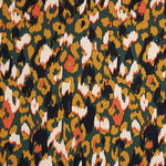 Crep com Estampado Animal Abstrato em Tom Petróleo - Ribes y Casals