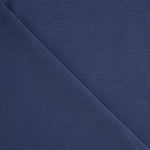 Malha lisa de viscose azul denim com efeito desgastado - Ribes y Casals
