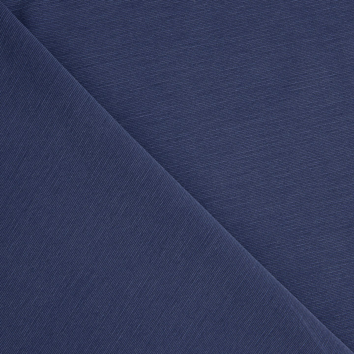 Malha lisa de viscose azul denim com efeito desgastado - Ribes y Casals