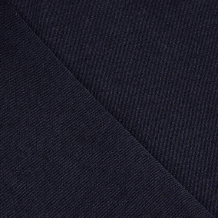Malha lisa de viscose azul-marinho com efeito lavado à pedra - Ribes y Casals