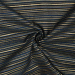 Brocado Lurex às Riscas Alpujarreña Azul-marinho - Ribes y Casals