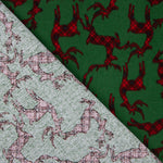Camisola com renas escocesas verde - Ribes y Casals
