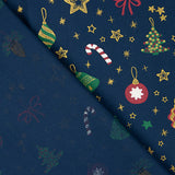 Popelina de Natal - Enfeites azul-marinho - Ribes y Casals