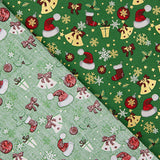 Popelina de Natal com Motivos Natalícios Verde - Ribes y Casals