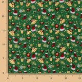 Popelina de Natal com Motivos Natalícios Verde - Ribes y Casals