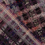 Tweed de lã com padrão mosaico em malva e Lurex dourado - Ribes y Casals