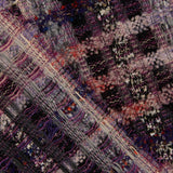 Tweed de lã com padrão mosaico em malva e Lurex dourado - Ribes y Casals