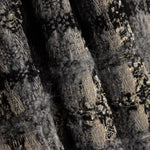 Tweed de lã em mosaico cinzento e preto com Lurex dourado - Ribes y Casals