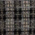 Tweed de lã em mosaico cinzento e preto com Lurex dourado - Ribes y Casals