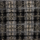 Tweed de lã em mosaico cinzento e preto com Lurex dourado - Ribes y Casals