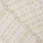 Tweed de lã Lumière Ivory com Lurex dourado - Ribes y Casals