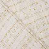 Tweed de lã Lumière Ivory com Lurex dourado - Ribes y Casals