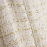 Tweed de lã Lumière Ivory com Lurex dourado - Ribes y Casals