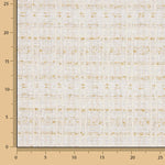 Tweed de lã Lumière Ivory com Lurex dourado - Ribes y Casals