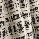 Tweed de lã Lumière Ébano com Lurex dourado - Ribes y Casals