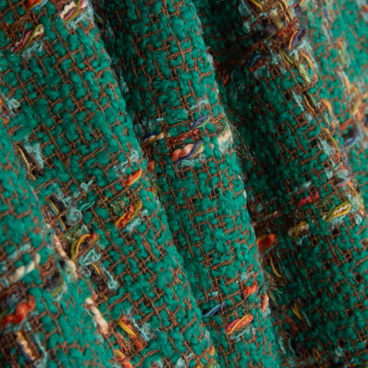 Tweed de lã Siena Verde - Ribes y Casals