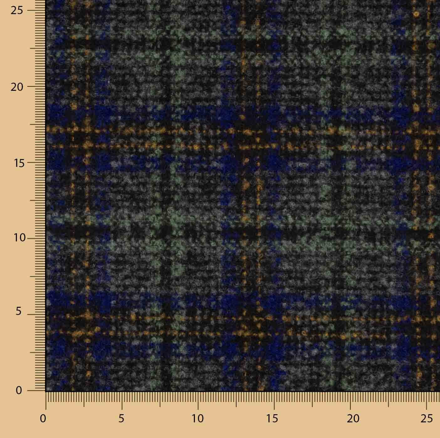 Tweed de lã Highland xadrez - Ribes y Casals