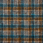 Tweed de lã Inverness turquesa de tecido dupla face - Ribes y Casals