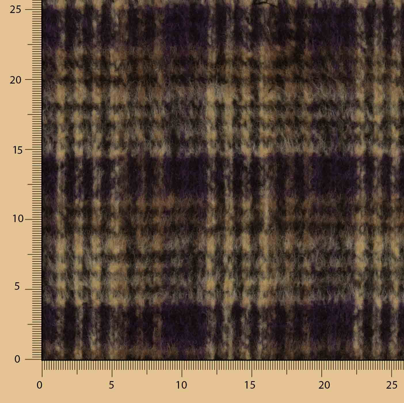 Tweed de lã Inverness tecido dupla face xadrez - Ribes y Casals