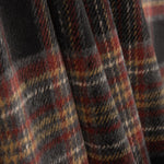 Loden de lã Sherwood com padrão xadrez cinzento, vermelho e camel - Ribes y Casals