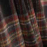 Loden de lã Sherwood com padrão xadrez cinzento, vermelho e camel - Ribes y Casals